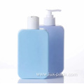 Wholesale Custom Logo Square HDPE Cosmetic Packaging Plastic Shampoo Bottles with Lotion Pump